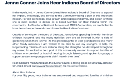 Jenna Conner Joins Hear Indiana Board of Directors